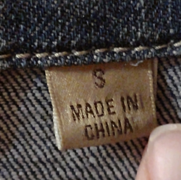 Motto Size Small Denim Distressed Jean Vest - Picture 4 of 7